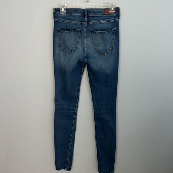 Hollister women’s juniors skinny high rise stretch jeans size 27 x 32 size 5 L - Picture 8 of 13